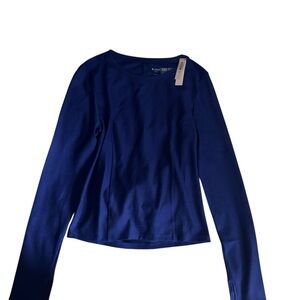 Blue Long Sleeve Top